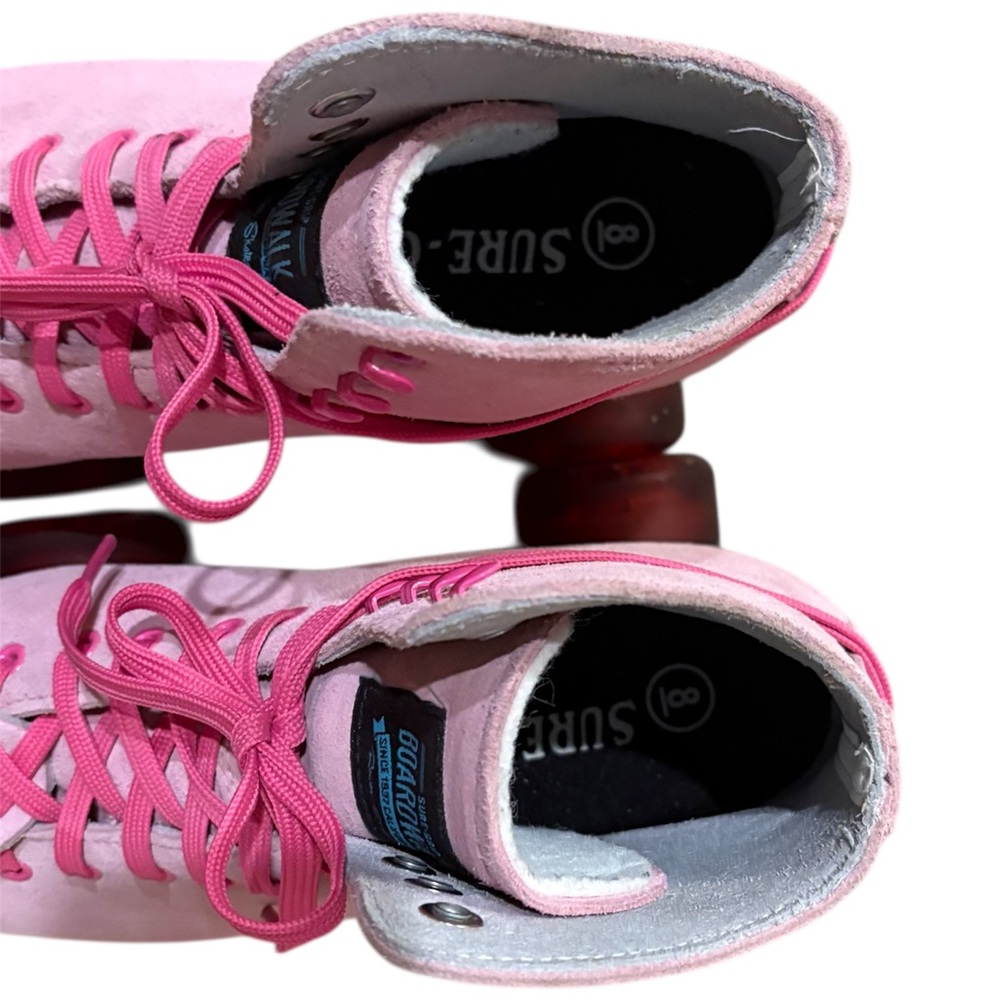 Sure Grip Boardwalk Teaberry Pink Roller Skates Size 8 - Picture 6 of 11